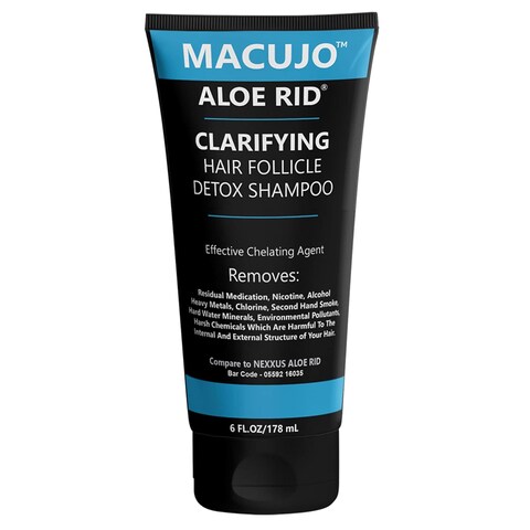 Aloe Rid Detox Shampoo Method Effective Chelating Agent for Pollutants, Residual Medications, Nicotine, Alcohol, Chlorine, 2nd Hand-Smoke, Heavy Metals