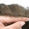Toupee for Men Hairpiece Human Hair Replacement System 0.04mm Ultra Thin Skin Mens Toupee All V-Looped Male Prothesis Hair Unit Wigs For Man (#6 LIGHT BROWN), 8''X10''