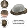 Toupee for Men Hairpiece Human Hair Replacement System 0.04mm Ultra Thin Skin Mens Toupee All V-Looped Male Prothesis Hair Unit Wigs For Man (#6 LIGHT BROWN), 8''X10''
