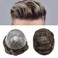 Toupee for Men Human Hair Replacement System Injected Full Poly Skin Mens Hairpieces 0.10mm PU Mens Toupee