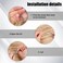 Cuticle Scissors Extra Fine for Manicure and Pedicure, Curved Blade Precise Pointed Tip Grooming Kit for Eyebrow, Eyelash, Trim Nail and Dry Skin - Small Scissors, 3.7 inch, Silvery
