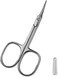 Cuticle Scissors Extra Fine for Manicure and Pedicure, Curved Blade Precise Pointed Tip Grooming Kit for Eyebrow, Eyelash, Trim Nail and Dry Skin - Small Scissors, 3.7 inch, Silvery