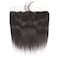 CHEEON 13x4 Transparent Lace Frontal Closure 12 inches Brazilian Straight Human Hair Frontal 150% Density Brazilian Virgin Straight Hair Frontal Closures Natural Black Color