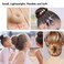 Donut Bun Maker, 3pcs Donut Bun Hair Bun Maker, 10pcs Doughnuts Sock Bun Ring Styler Maker (Beige)