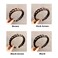 Headband 3 Strands Synthetic Hair Plaited Headband Braid Braided With Teeth Hair Band Band Beauty accessory Stretch Braid Headbands Hairpiece for Women (Dark brown-3 Strands)