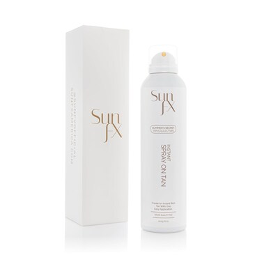 SunFX Summer's Secret Instant Self-Tanning Spray &ndash; Medium-Dark, 8oz   Streak-Free, Fast-Drying, Long-Lasting Self Tanner for a Natural Bronzed Glow