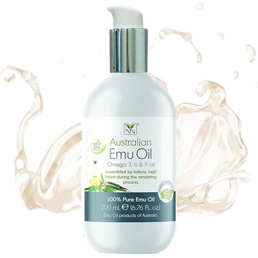 Y-Not Natural - Organic Pharmaceutical 100% Pure Emu Oil 200ml   Free Range Aboriginal Omega 3, 6 &amp; 9 Oil/Scented for Hypoallergenic Skin Care, Hair and Healing   All Natural