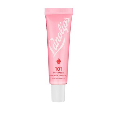 Lanolips 101 Ointment - Lanolin Lip Balm for Smooth, Hydrated &amp; Healthy Lips - Multipurpose Lip Ointment with Lanolin Oil for Dry Lips, Cuticles &amp; More - Strawberry (0.52 oz)
