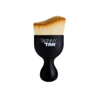 Skinny Tan Miracle Tanning Brush - Premium and Ultra-Soft Synthetic Bristles - Unique Ergonomically Shaped Tool - Perfect for Bronzing Tricky Areas - Streak-Free, Flawless Looking Finish - 1 pc