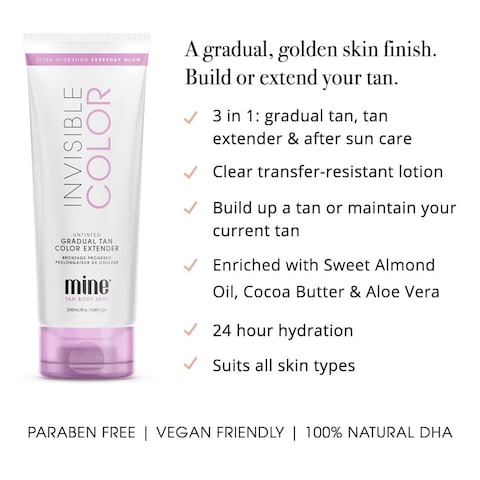 MineTan Daily Moisturizing Sunless Tanning Lotion   Gradual Tanning Lotion Self Tanner Enriched with Skin Loving Oils, Build or Extend a Natural Glow, Provides an Even, Streak-Free Self Tan