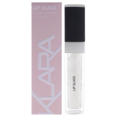 Klara Cosmetics Lip Glass Lipstick - Non-Sticky Lip Gloss for Women - Lightweight Lip Product with Shimmer Effect - 001 Clear Quartz - 0.3 oz