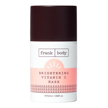 frank body Brightening Vitamin C Face Mask   Cruelty Free Face Mask Brightens, Exfoliates, and Detoxifies Skin with Glycolic Acid, Papaya &amp; Pineapple Extract, and Kakadu Plum 1.69 fl oz / 50 mL