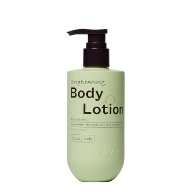 frank body Brightening Body Lotion   Vegan &amp; Cruelty Free   Vitamin C, Kakadu Plum &amp; Jojoba Oil   Helps Brighten Dark Spots &amp; Hyperpigmentation   Bamboo &amp; Camellia Scent (250mL / 8.45 fl oz)