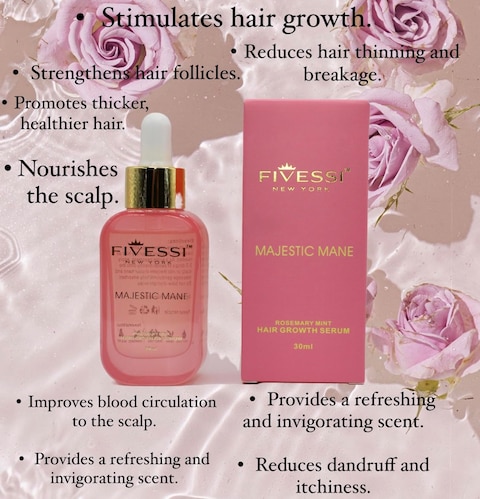 Rosemary Mint Oil for Hair Growth for All Hair Types, 30 ml