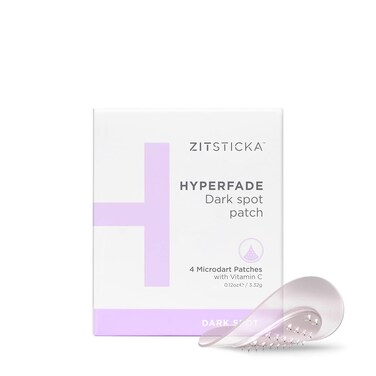 ZitSticka Hyperfade Microdart Pimple Patch, Targets Post-Zit Blemishes, Hydrates &amp; Evens Skin Tone, With Hyaluronic Acid &amp; Vitamin C for Clear, Smooth-Looking Skin (4 count)