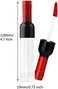 10 Pcs 5ml Empty Wine Bottles Shaped Plastic Lip Gloss Tubes Vials Mini Refillable Clear Lip Glaze Tubes Lipgloss Bottles Holder DIY Liquid Lipstick Tube Lip Oil Bottle Container for Woman Girl Makeup