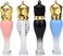 10 Pcs 5ml Mermaid Plastic Lip Gloss Tubes Vials Empty Refillable Lip Glaze Tubes with Crown Wand DIY Lipstick Tube Travel Lipgloss Bottle Cosmetic Container for Woman Girl Makeup,Mix-Color
