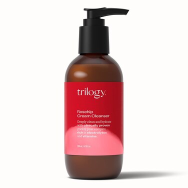 Trilogy Rosehip Cream Cleanser, Hydrating Facial Cleanser with Prickly Pear Complex, 6.76 fl oz