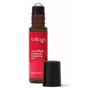Trilogy Certified Organic Rosehip Oil - Pure Rosehip Oil Reduces the Appearance of Wrinkles, Scars, Stretchmarks and Evens Skin Tone, 0.34 oz (10 ml)