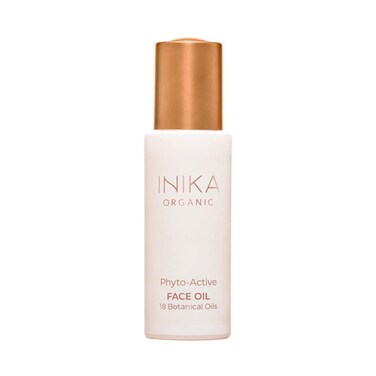 INIKA Organic Phyto-Active Face Oil. 18 Luxurious Botanical Oils to Soothe, Richly Hydrate and Soften Skin. Natural, Vegan and Cruelty-Free Formula.
