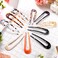 WILLBOND 10 Pcs U Shaped French Hairpin Chignon Fork Sticks Celluloid Acetate Tortoise Shell Hair Pin Updo for Women