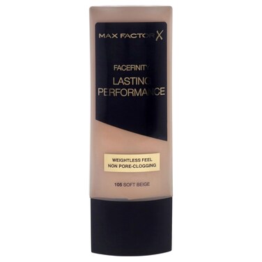 Facefinity Lasting Performance Foundation - 105 Soft Beige by Max Factor for Women - 1.18 oz Foundation