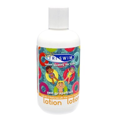 TRISWIM Kids Scented Body Lotion Skin Hydrating Moisturizer Chlorine Removal with Aloe Vera