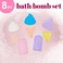 Expressions 8pc Ice Cream Bath Treats Bath Bomb Collection - Scented Bath Bombs Gift Set, Non Toxic Bath Bombs for Kids, Spa Gifts for Girls, Aromatherapy Bath Bombs for Girls, Kids Bath Accessories