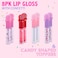 EXPRESSIONS 8pc Lip Gloss Set - Sweet Thing Lip Gloss Collection w/Confetti and Candy Shaped Toppers   Safe and Non-Toxic Lip Gloss Gift Set For Girls