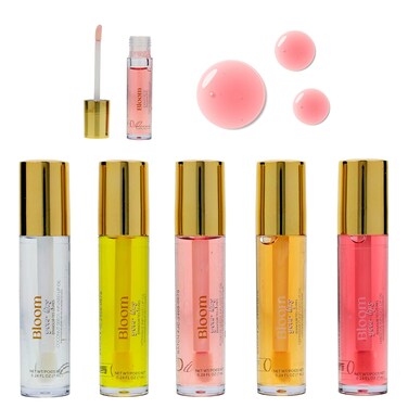 Expressions 5pc Lip Oil Set - Bloom Your Lips Style Essentials Lip Oils, Lip Healing Lip Oil Collection with Precision Applicator Wand   Moisturizing for Everyday Lip Care and Lip Repair (DAISY)