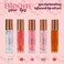 Expressions 5pc Lip Oil Set - Bloom Your Lips Style Essentials Lip Oils, Lip Healing Lip Oil Collection with Precision Applicator Wand   Moisturizing for Everyday Lip Care and Lip Repair (FLORAL)