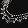 Women Fashion Rhinestone Double Chain Headpiece Silver Crystal Headpiece Pendant Headband Bridal Forehead Chain for Wedding Party Prom (A#)