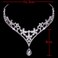 Women Fashion Rhinestone Double Chain Headpiece Silver Crystal Headpiece Pendant Headband Bridal Forehead Chain for Wedding Party Prom (C#)