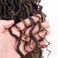 Goddess Locs Crochet Hair 14 Inch Boho River Locs Hippie Locs Wavy Crochet With Curly Hair In Middle And Ends Braids Hair Extensions (8 Packs,14 inch, T30)