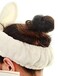 1PCS Sweet Lovely Twist Plush Bunny Rabbit Ear Headband Twist Hairband Hair Wrap Stretchable Makeup Headband Hair Accessories for Washing Face Applying Cover Make Up Shower (White)