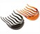 2PCS Multifunction Plastic Hair Insert Comb Hair Donut Ponytail Pads Hair Bump it UP Maker Braid Hairstyle Styling Beauty Tool Hair Styling Accessories For Women Lady Girls Black+Coffee