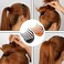2PCS Multifunction Plastic Hair Insert Comb Hair Donut Ponytail Pads Hair Bump it UP Maker Braid Hairstyle Styling Beauty Tool Hair Styling Accessories For Women Lady Girls Black+Coffee
