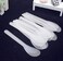 50 PCS 5 Inch Transparent Professional Plastic Facial Cream Mask Spatula Mixing and Sampling Mask Cream Cosmetic Spoon Facial Care DIY Accessories for Beauty Product