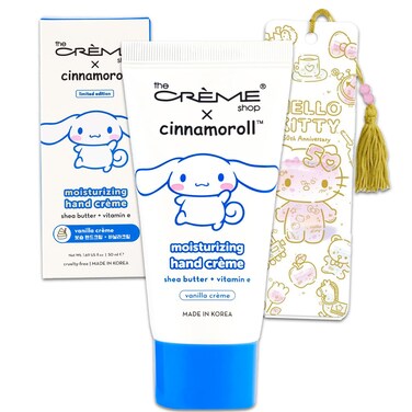 The Creme Shop x Cinnamoroll Hand Lotion Pack - Bundle with 1.69 Oz The Creme Shop x Cinnamoroll Lotion Scent Vanilla Creme Plus Bookmark   Sanrio Lotion Set