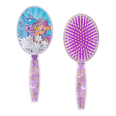 Hair Brush with Magical Sparkling Stars Confetti Hair Brush - Kids Hair Brush Ages 3+
