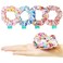 LUV HER Squishmallows Cute Scrunchies for Girls - 4 Large Printed Hair Scrunchies with Your Favorite Characters, Ages 8+