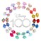 Disney 100th Anniversary Special Hair Accessory for Girls 18pc Disney Hair Bow Clips Featuring Favorite Characters with a String Bag Bow Holder with hanger. For all occasions &amp; ages 3+