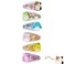 Luv Her Hair Accessories: 6pc Cute Squish Hair Clips with Favorite Character Charms for Girls and Toddlers Ages 3+