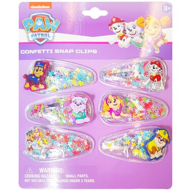 LUV HER 6pc Cute Hair Clips For Girls with Favorite Character Charms, Magical Confetti Hair Clips for Kids, Toddler Hair Accessories, Ages 3+