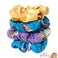 LUV HER Disney Princess Cute Scrunchies for Girls of All Ages - 4 Large Hair Scrunchies for Girls - 4 Printed Scrunchies with Your Favorite Characters - Hair Accessories for girls 3+