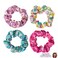 LUV HER Gabby's Dollhouse Cute Scrunchies for Girls of All Ages - 4 Large Hair Scrunchies for Girls - 4 Printed Scrunchies with Your Favorite Characters - Hair Accessories for girls 3+