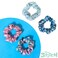 LUV HER Disney Stitch Scrunchies for Girls of All Ages - 4 Large Hair Scrunchies for Girls - 4 Printed Scrunchies with Your Favorite Characters - Hair Accessories for girls 3+