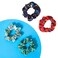 LUV HER Disney Mickey Scrunchies for Girls of All Ages - 4 Large Hair Scrunchies for Girls - 4 Printed Scrunchies with Your Favorite Characters - Hair Accessories for girls 3+