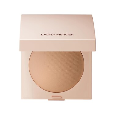 Laura Mercier Real Flawless Luminous Perfecting Talc-Free Pressed Finishing Powder, Creamy Formula, Light Coverage, Natural Luminous Finish, Enlivens Skin, Adds Dimension