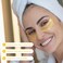 24K Gold Under Eye Mask Patches for Dark Circles &amp; Puffy Eyes Treatment - 20 Pairs Hydrating Anti-Aging Hyaluronic Acid &amp; Collagen Eye Pads for Smoother Softer Cool Skin, Beauty Gel Eyemask Skin Care